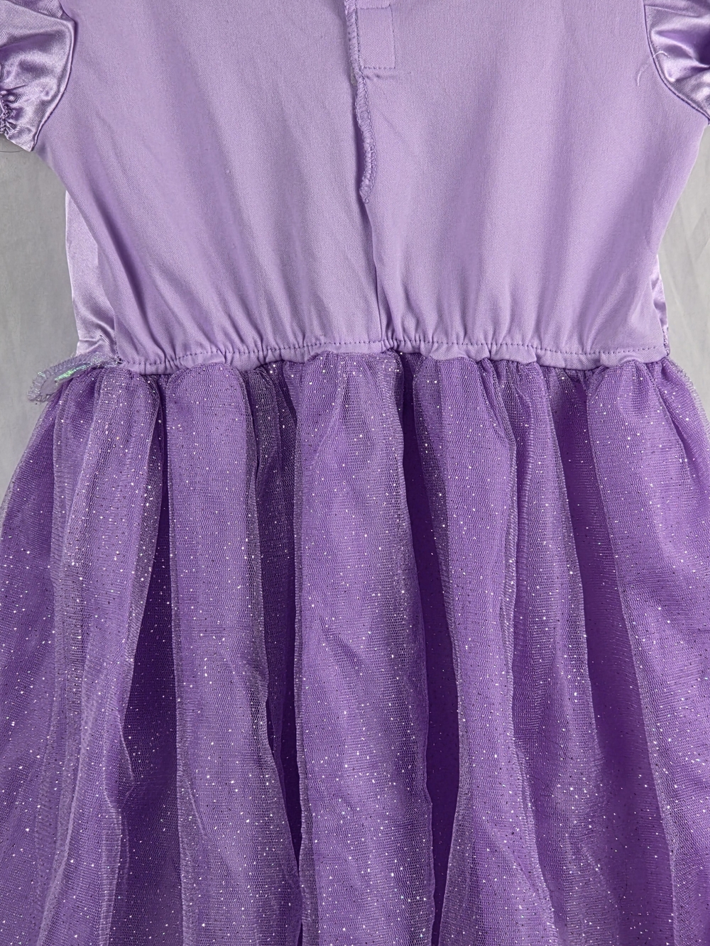 Purple Sparkle Tangled Princess Halloween Costume Pretend Play Dress Size 3T-4T - Picture 13 of 16